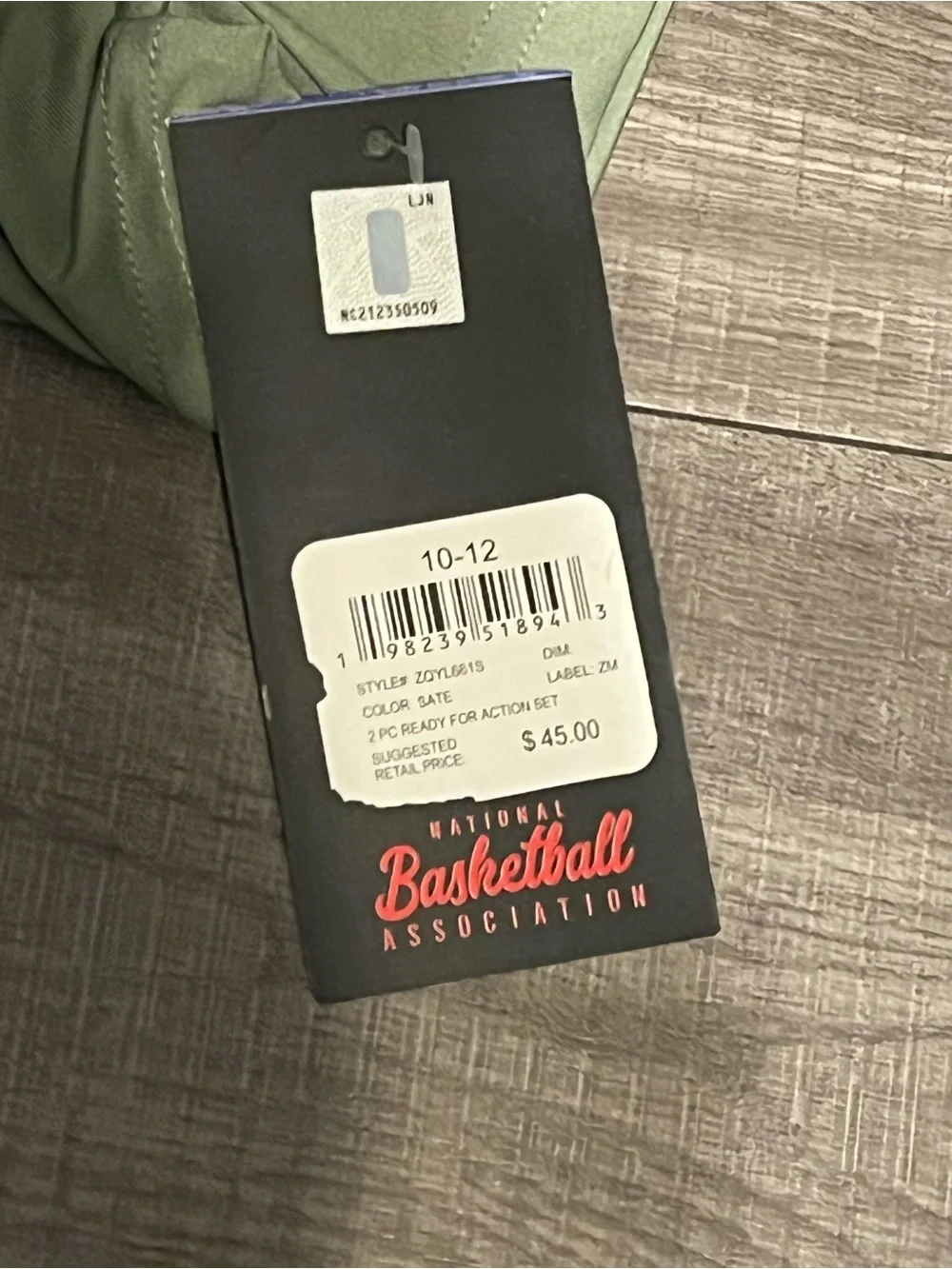 NBA Olive Green Short-Sleeve Athletic Tee
